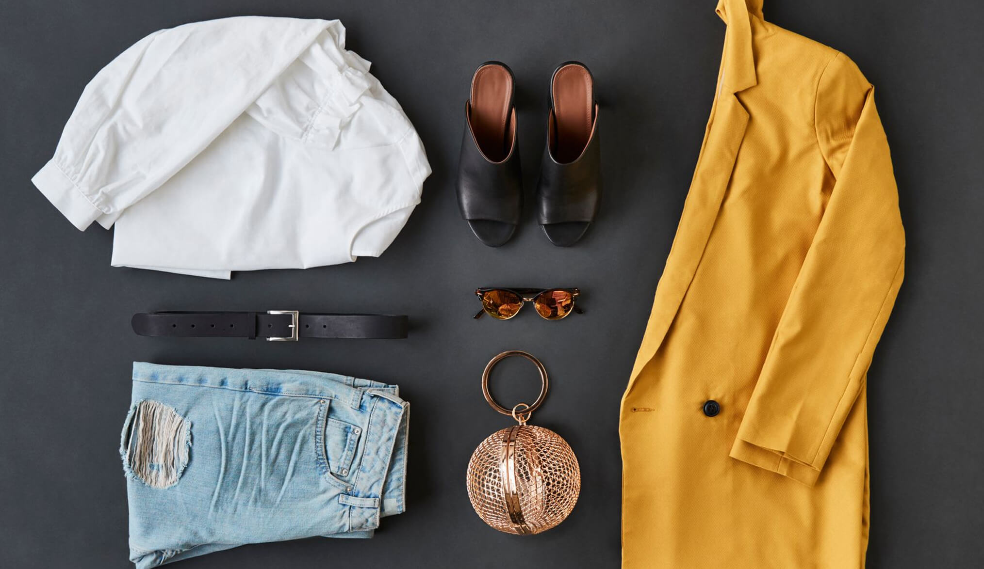 flat lay clothes photography
